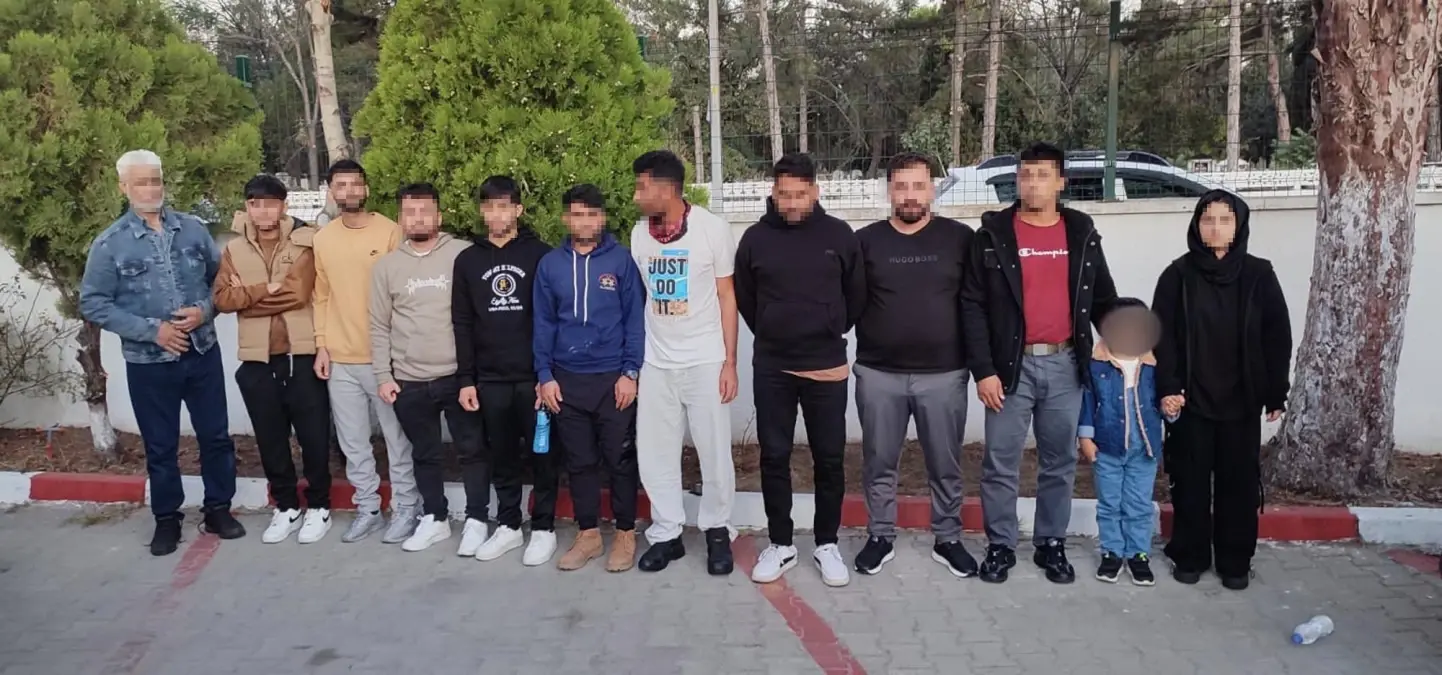 edirnede 12 kacak gocmen yakalandi ZzVLXNFB