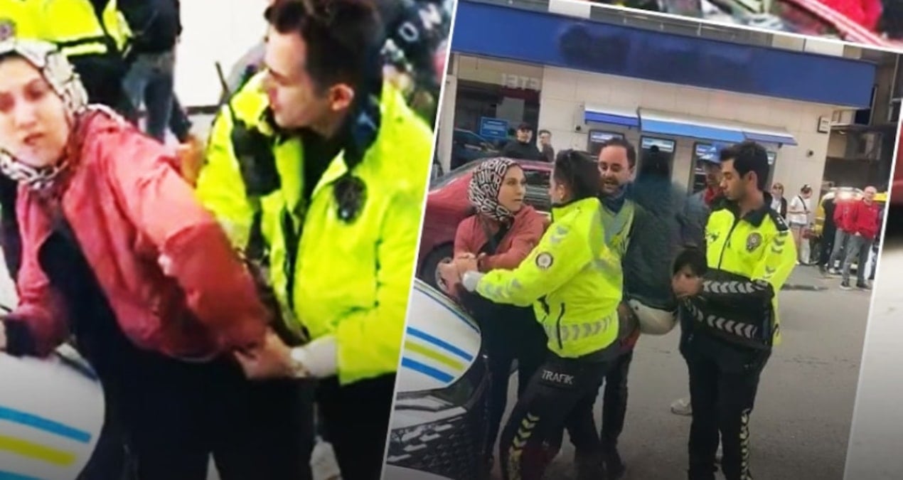 kocasina ceza yazilmasin diye polise saldirdi bu goruntuler de polise yakismadi lzHl9kJW