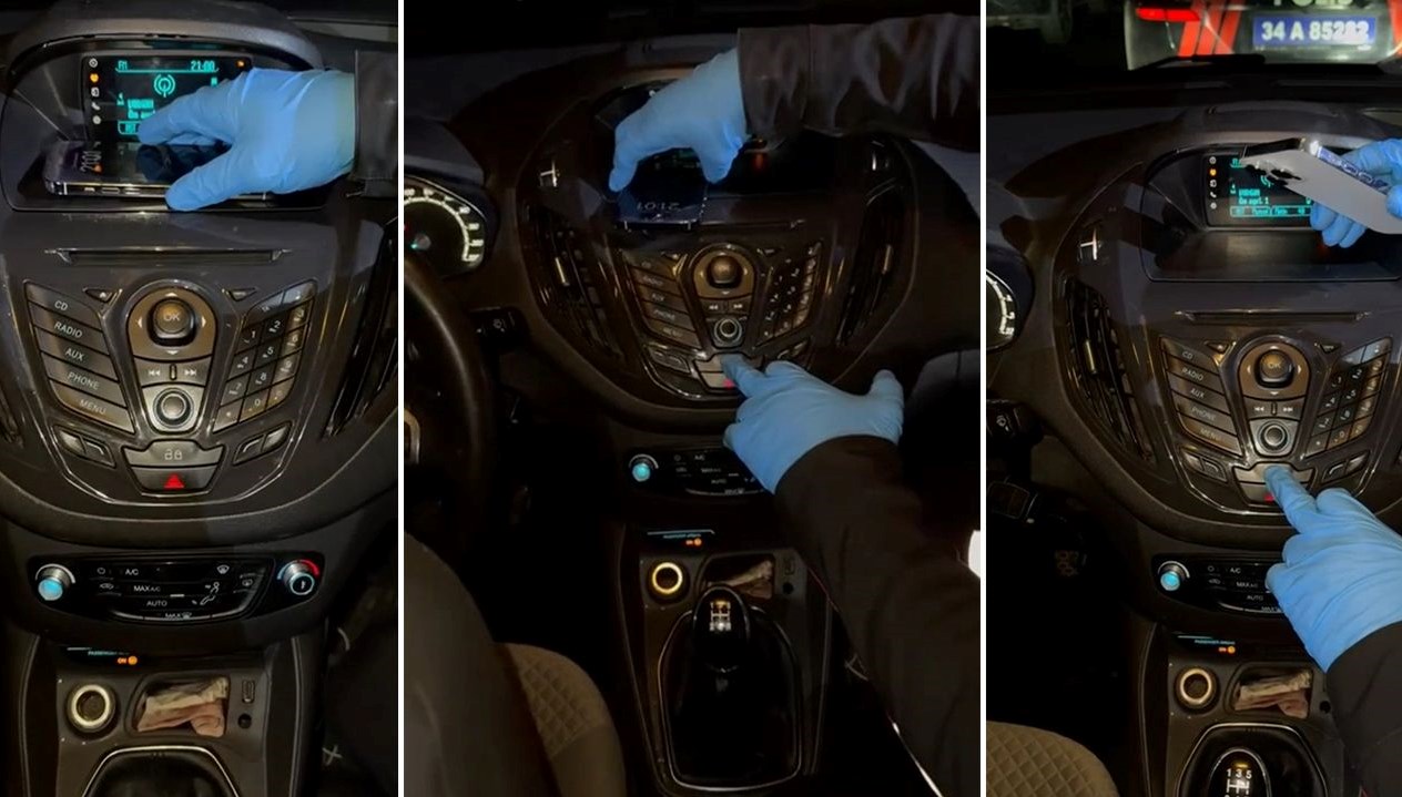 polis kilit tusuna basili tuttu gizli bolme acildi C92QsxAO